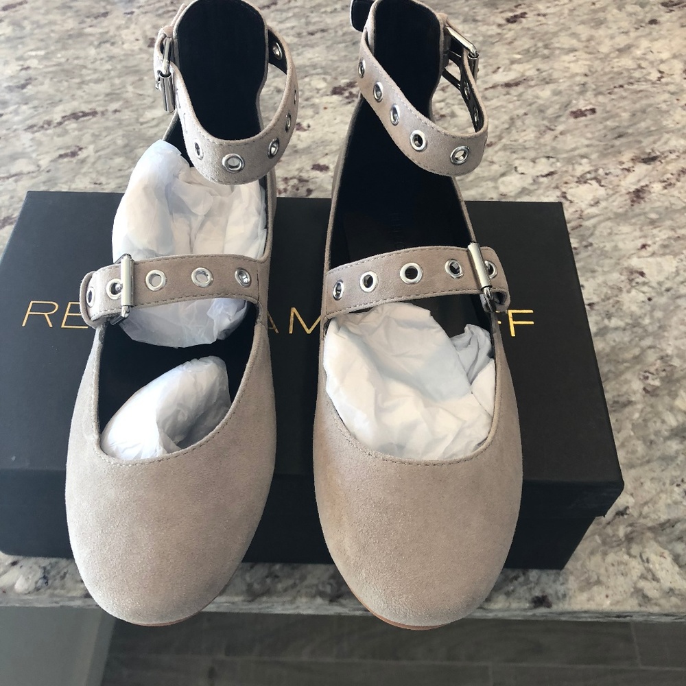 Rebecca Minkoff Womens Gray Ballet Flats NIB sz 8